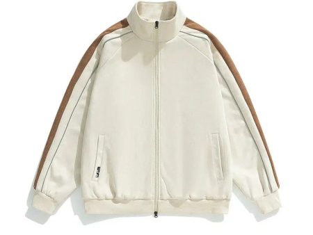 Casual Side Stripes Track Jacket Online