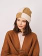 SEAM PATTERN BEANIE - TAN Sale