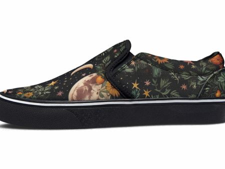 Lunar Meadow Slipons - Comfortable Vegan Canvas Shoes with Easy Elastic In-Step Online