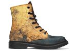 Amber Slate Boots - Vegan Leather Doc-Style Boots with Durable Stitched on Soles Hot on Sale