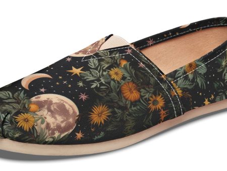 Lunar Meadow Espadrilles - Lightweight Canvas Slip-Ons with Elastic V for Easy Comfort For Discount