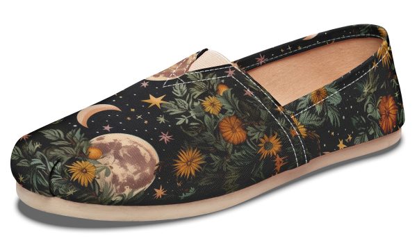 Lunar Meadow Espadrilles - Lightweight Canvas Slip-Ons with Elastic V for Easy Comfort For Discount