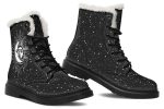 Astral Winter Boots - Warm Micro-Suede Doc-Style Boots Lined with Vegan Wool Supply