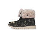 Foraging Fold Over Winter Boots - Microsuede Vegan Boots with Fur Lining and Convertible Style Cheap