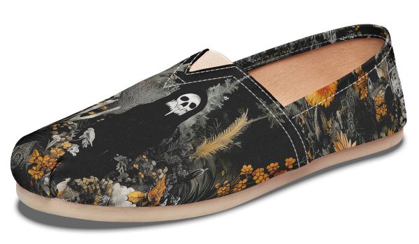 Grim’s Harvest Espadrilles - Lightweight Canvas Slip-Ons with Elastic V for Easy Comfort Online Sale