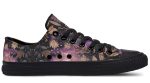 Galactic Bloom Low Tops - Classic Premium Canvas Shoes with Comfortable and Durable Soles For Cheap