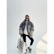 Contrast Color Oversized Down Jacket Hot on Sale