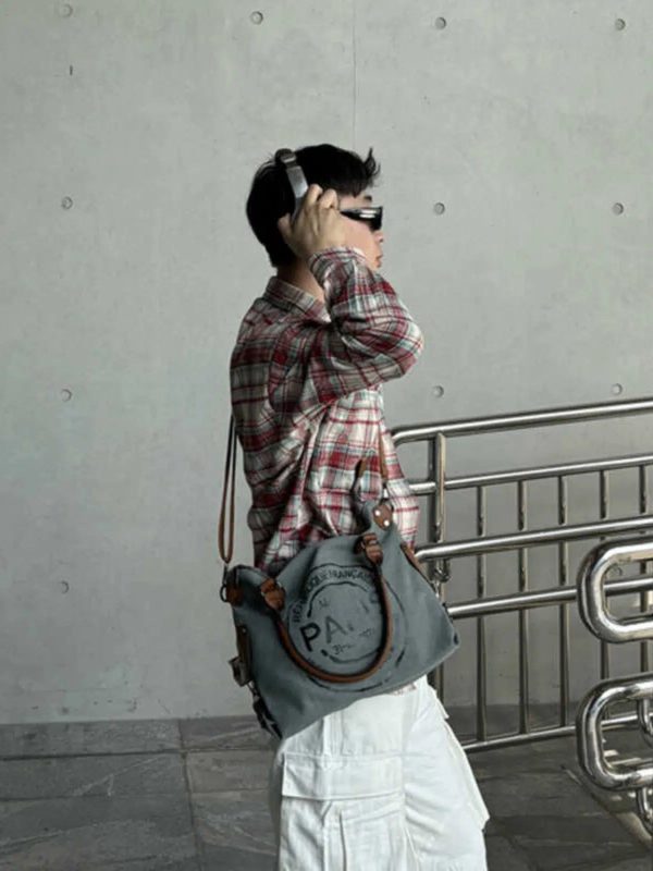 Casual Canvas Messenger Bag Online Sale