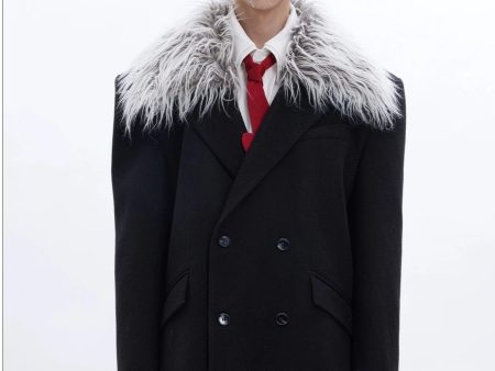 3D Twill Fur Collar Suit Jacket Online now