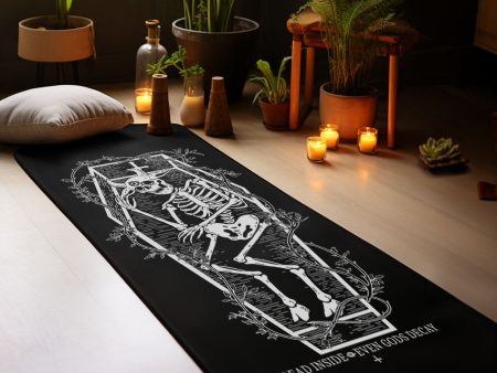 Dead Inside Yoga Mat - Non Slip Exercise for Pilates Stretching Floor & Fitness Workouts Working Out Home Gym Online Sale