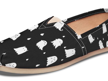 Ghost Party Espadrilles - Lightweight Canvas Slip-Ons with Elastic V for Easy Comfort Discount