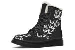 Black Widow Winter Boots - Warm Micro-Suede Doc-Style Boots Lined with Vegan Wool Discount