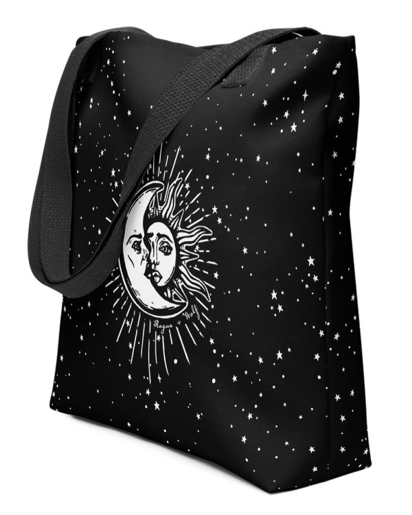 Astral Tote Bag - Large Foldable Bag for Work Gym Travel Shopping & Grocery Goth Accessories Dark Academia For Cheap