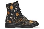 Emberblossom Boots - Vegan Leather Doc-Style Boots with Durable Stitched on Soles on Sale