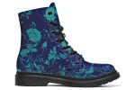 Ocean Rose Romance Boots - Vegan Leather Doc-Style Boots with Durable Stitched on Soles on Sale