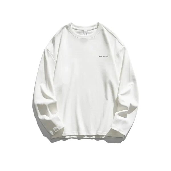 Casual Long Sleeve Crewneck T-Shirt Online Hot Sale