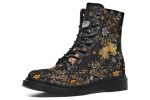 Emberblossom Boots - Vegan Leather Doc-Style Boots with Durable Stitched on Soles on Sale