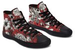 Bloodflower High Tops - Classic Premium Canvas Shoes with Comfortable and Durable Soles Fashion