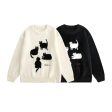 Cat Silhouette Knit Sweater on Sale