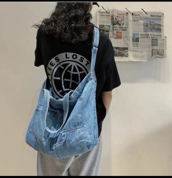 Casual Pocket Canvas Tote Bag Online Hot Sale