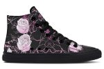 Amethyst Kintsugi Rose High Tops - Classic Premium Canvas Shoes with Comfortable and Durable Soles Sale