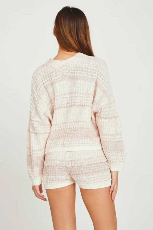 Multi Waffle Knit Shorts Fashion