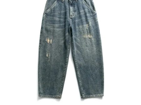 Vintage Relaxed Fit Distressed Jeans Online Sale