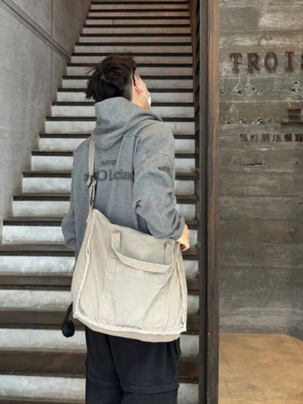 Casual Canvas Shoulder Bag Online Hot Sale