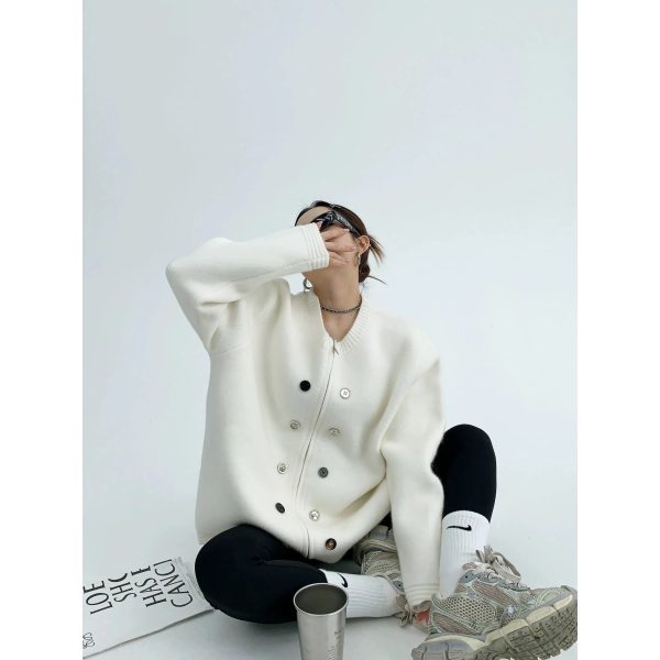 Button-Up Knitwear Jacket Online Sale