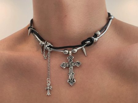 Cross Pendant Gothic Choker Online