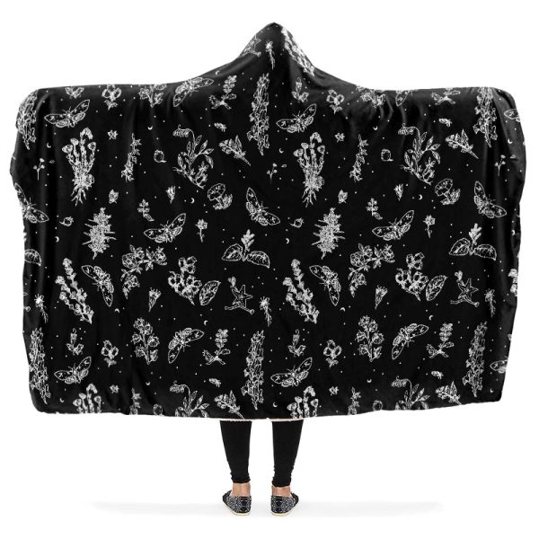 Nightshade Hooded Blanket - Cozy and Warm Wrap-around Blanket with Vegan Fur Lining and Hood Supply