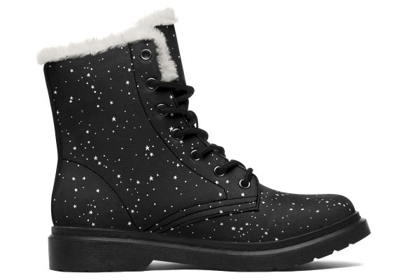 Astral Winter Boots - Warm Micro-Suede Doc-Style Boots Lined with Vegan Wool Supply