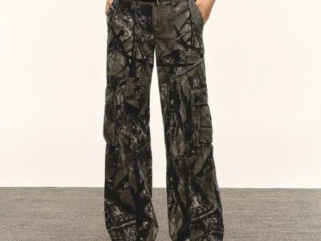 Casual Printed Cargo Pants Sale