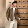 Brown Lapel Full Zip Jacket Sale