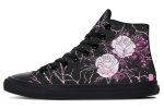 Amethyst Kintsugi Rose High Tops - Classic Premium Canvas Shoes with Comfortable and Durable Soles Sale