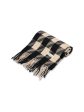 HOUNDSTOOTH TASSEL SCARF - BLACK Hot on Sale