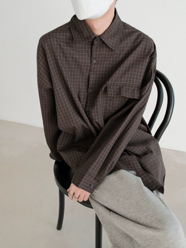 Button-down Plaid Shirt Online Hot Sale