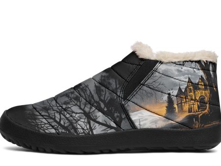 Blood Moon Manor Winter Sneakers - Warm & Easy Slip-On Shoes Lined with Vegan Wool with Anti-Slip Soles For Discount