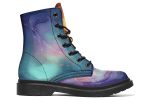 Aurora Pearl Boots - Vegan Leather Doc-Style Boots with Durable Stitched on Soles on Sale