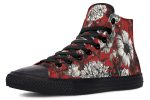 Bloodflower High Tops - Classic Premium Canvas Shoes with Comfortable and Durable Soles Fashion