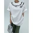 Casual Oversized Graphic T-shirt For Discount