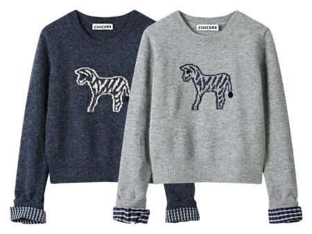 Zebra Pattern Sweatshirt For Sale