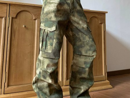 Camouflage Multi-Pocket Cargo Pants Discount