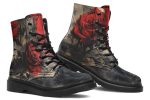 Crimson Thorns Boots - Vegan Leather Doc-Style Boots with Durable Stitched on Soles Online