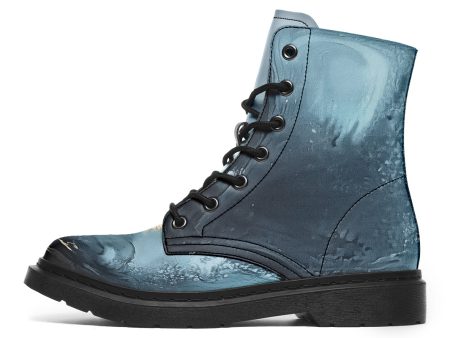 Abyss Flow Boots - Vegan Leather Doc-Style Boots with Durable Stitched on Soles Cheap