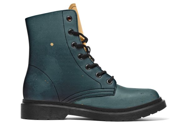 Charred Steel Boots - Vegan Leather Doc-Style Boots with Durable Stitched on Soles Supply