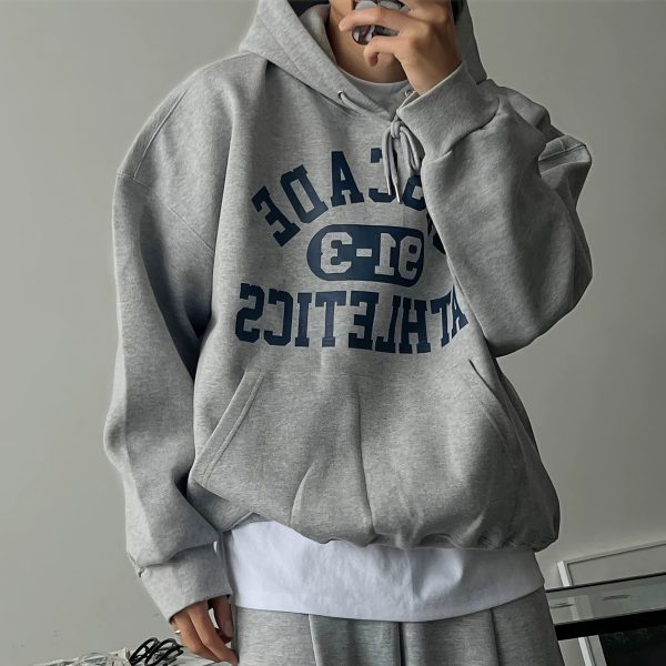 Casual Fit Hooded Sweatshirt Hot on Sale