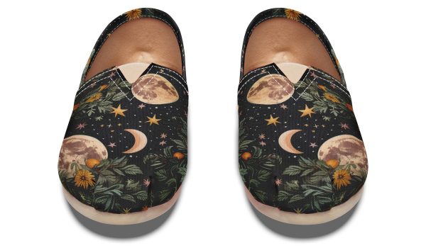 Lunar Meadow Espadrilles - Lightweight Canvas Slip-Ons with Elastic V for Easy Comfort For Discount