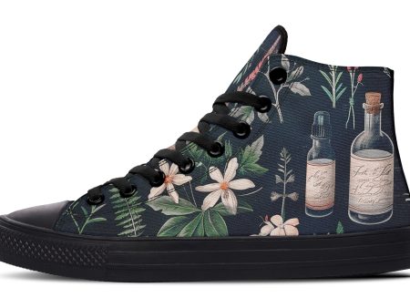 Apothecary Haven High Tops - Classic Premium Canvas Shoes with Comfortable and Durable Soles For Cheap