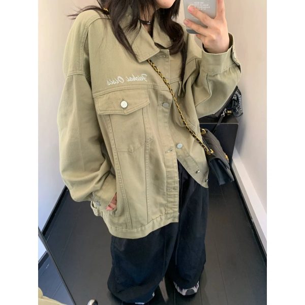 Casual Oversized Button-Up Coat Cheap